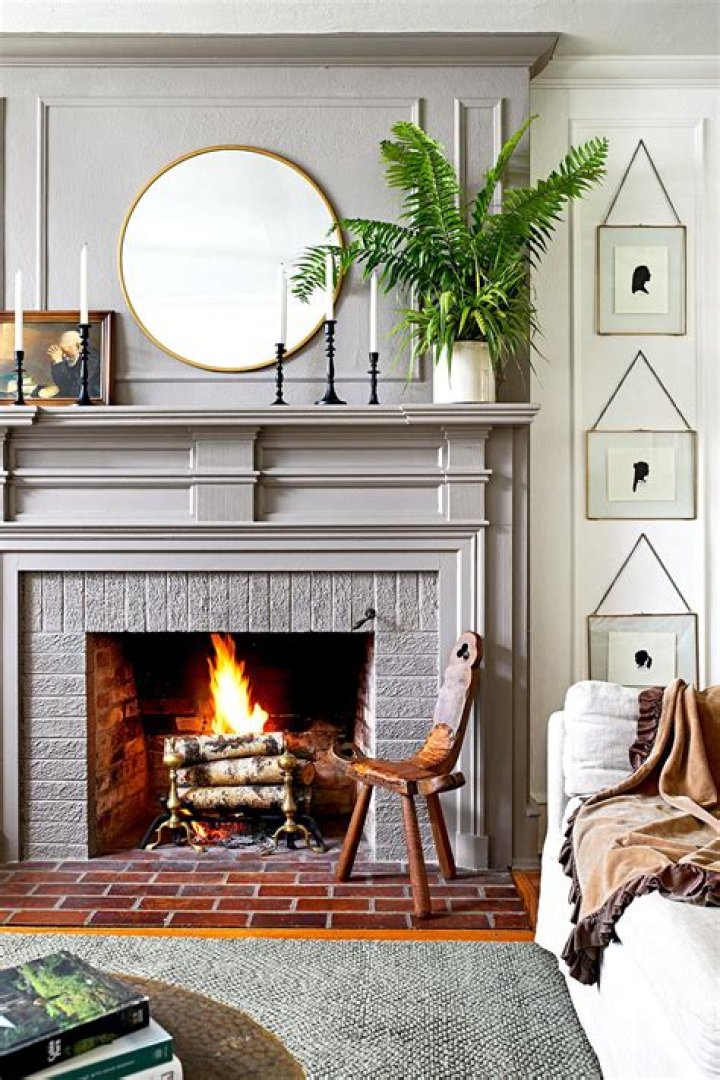How can I decorate my fireplace in the summer