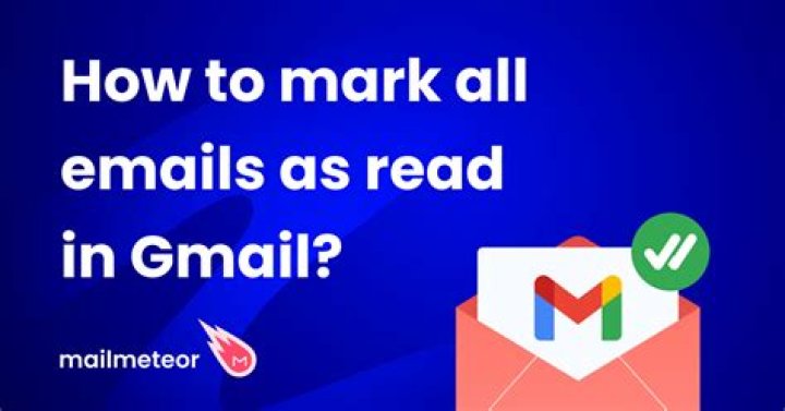 How do you mark all emails as read on AOL