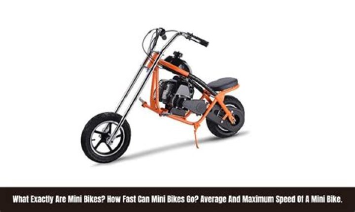 How Fast Can Mini Bikes Go