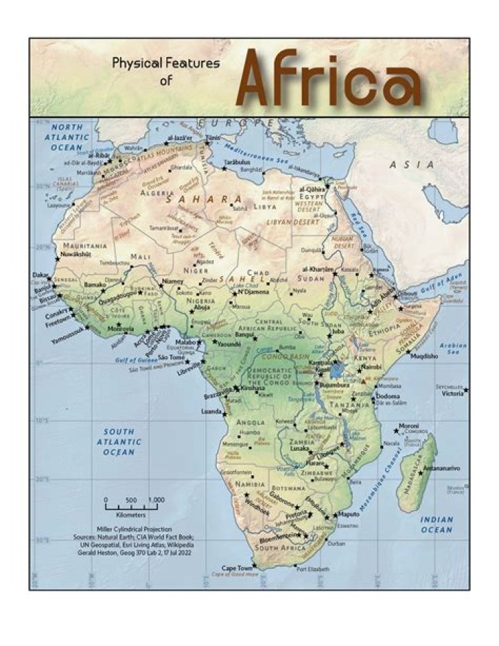 What are the main physical features of Ghana