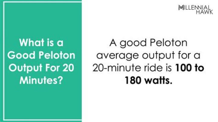 What Is A Good Peloton Output