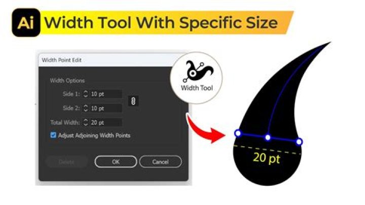 What is width tool in Illustrator