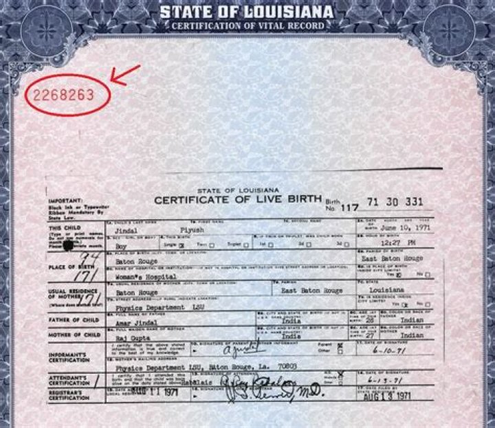 Where Is Document Number On Birth Certificate