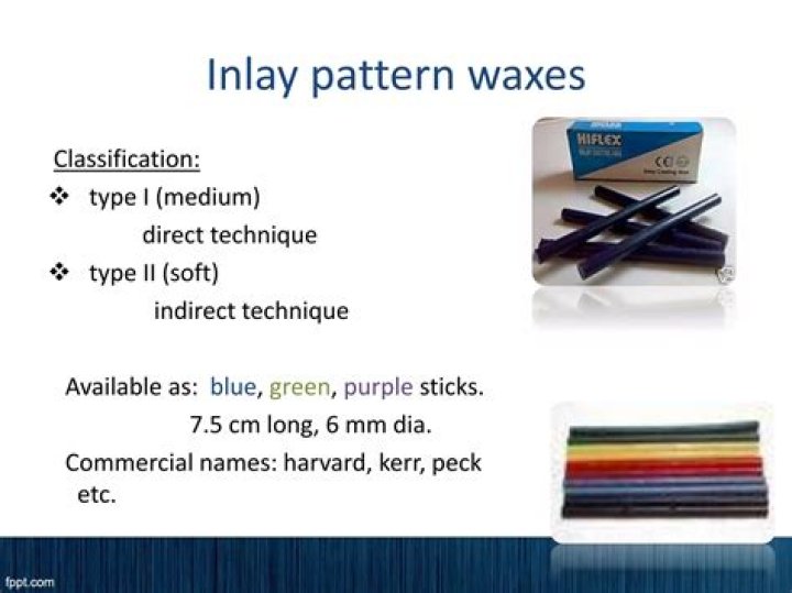 Which classification is inlay wax