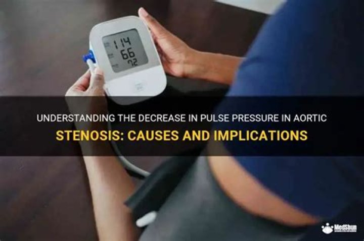 Why does aortic stenosis cause narrow pulse pressure